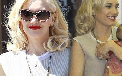 Najmłodszy syn Gwen Stefani już może pozować do zdjęć (FOTO)