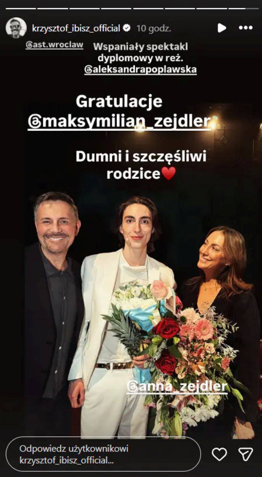 Krzysztof Ibisz z synem Maksymilianem/Instagram/krzysztof_ibisz_official