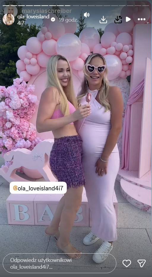 Baby shower Oli z „Love Island”, fot. Instagram