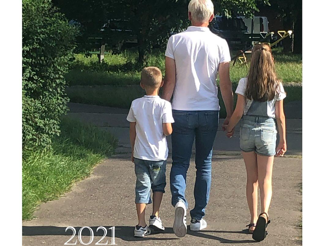 Jacek Magiera z dziećmi, fot. Instagram