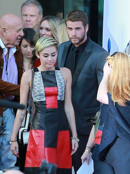 Miley Cyrus i Liam Hemsworth razem na premierze Paranoi