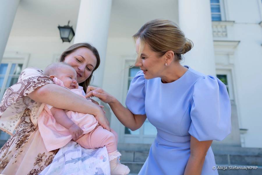 Marta Nawrocka spotkała się z polskimi mamami, fot. Alicja Stefaniuk/KPRP