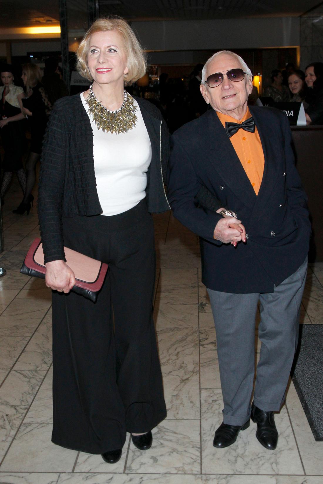 Witold Pyrkosz z żoną, fot. AKPA. 