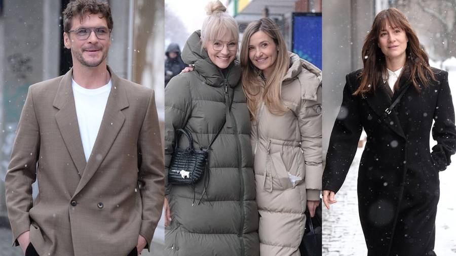 Gwiazdy w zimowej aurze przed studiem DDTVN, fot. KAPiF