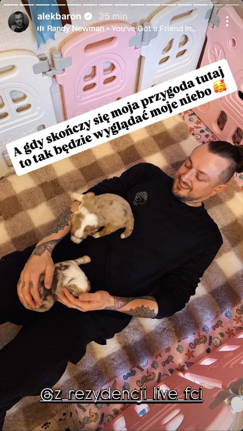 Tak Alek Baron spędził Walentynki fot. Instagram