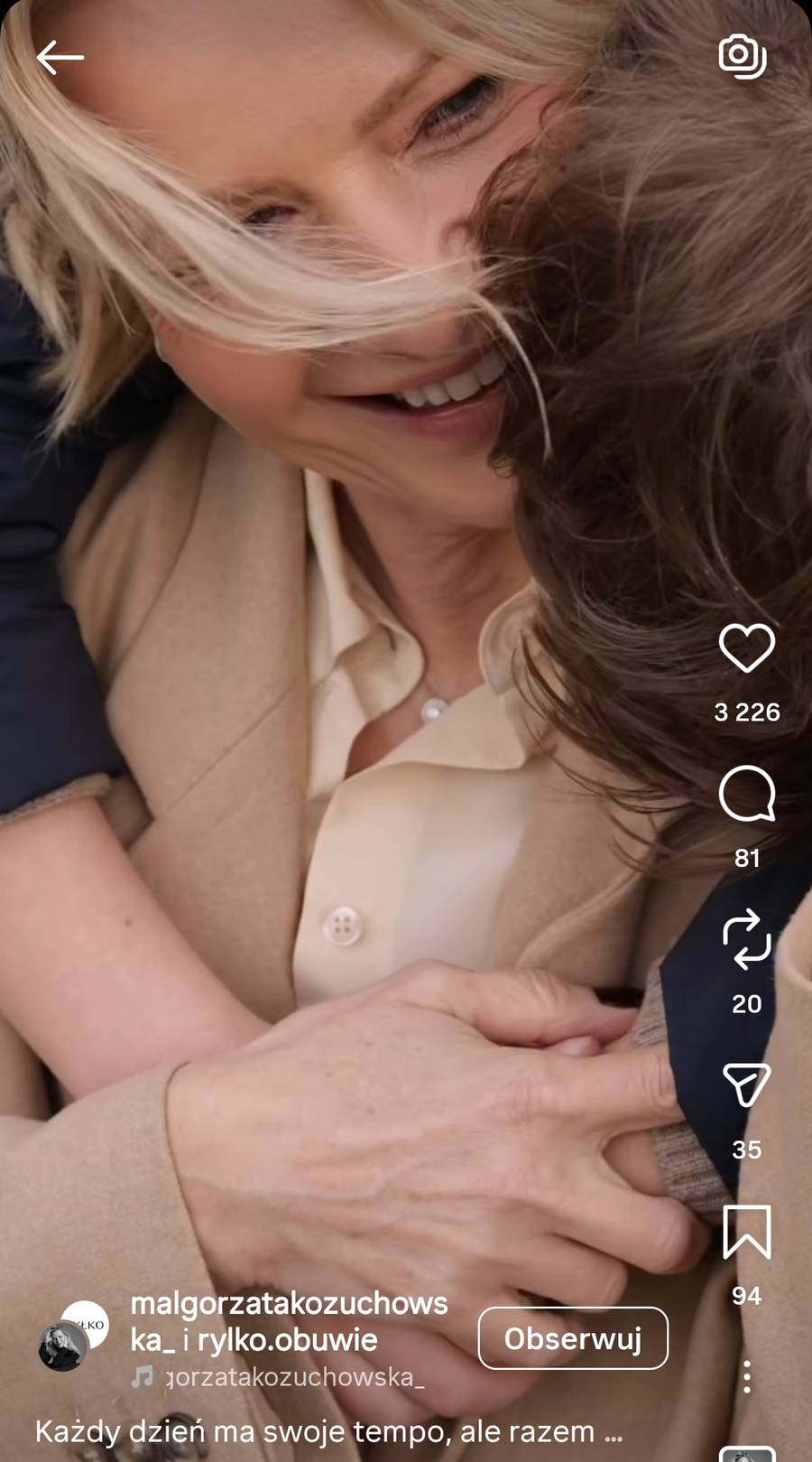 Małgorzata Kożuchowska z synem Jasiem, fot. Instagram
