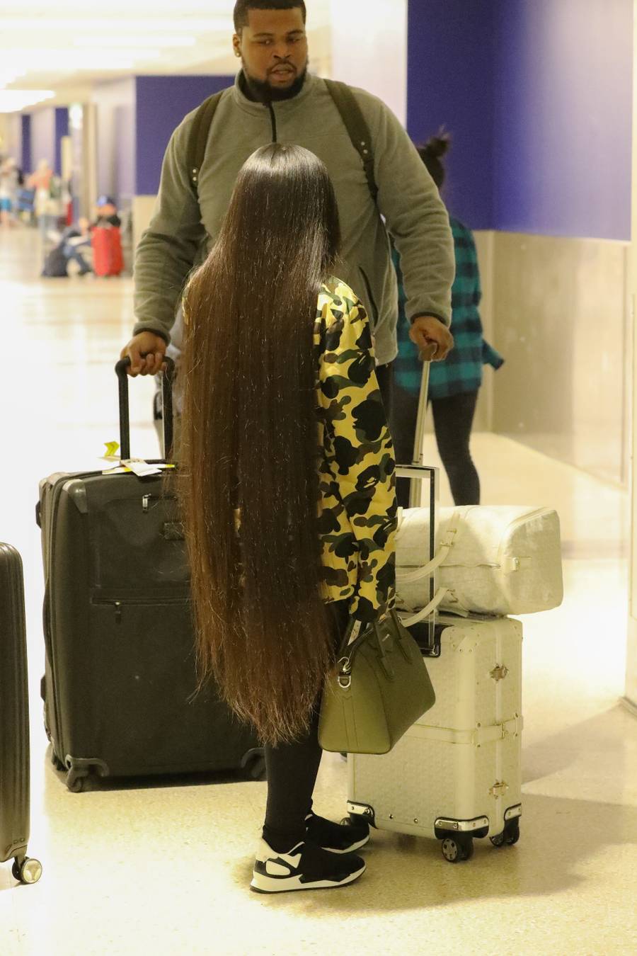 Blac Chyna i jej włosy DO ŁYDEK