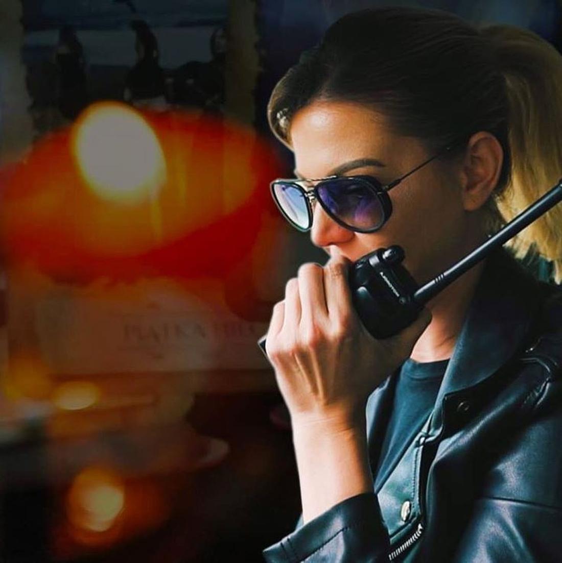 Maja Rutkowska podczas pracy, jako prywatny detektyw.