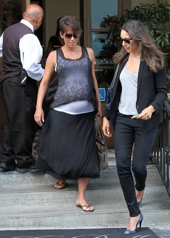 Halle Berry na dzień przed porodem