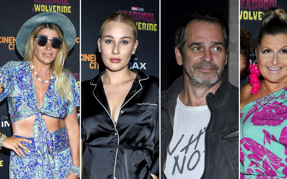 Celebryci na przedpremierowym pokazie filmu: Andziaks i Luka, Skrzynecka z rodziną, Monika Mrozowska z synem