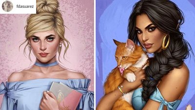 Tak wyglądałyby księżniczki, gdyby żyły w 2017 roku (Instagram)