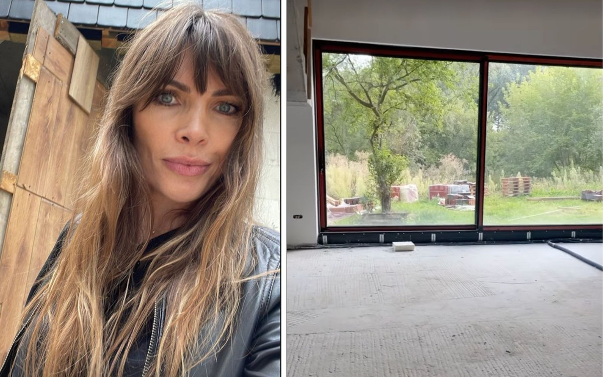 Agnieszka Dygant wraca na budowę domu. Zobaczyła dziurę w podłodze: “Jest zagwozdka, co to jest?”