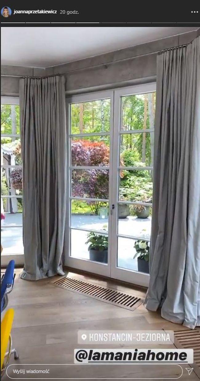 Widok na ogród z domu joanny Przetakiewicz