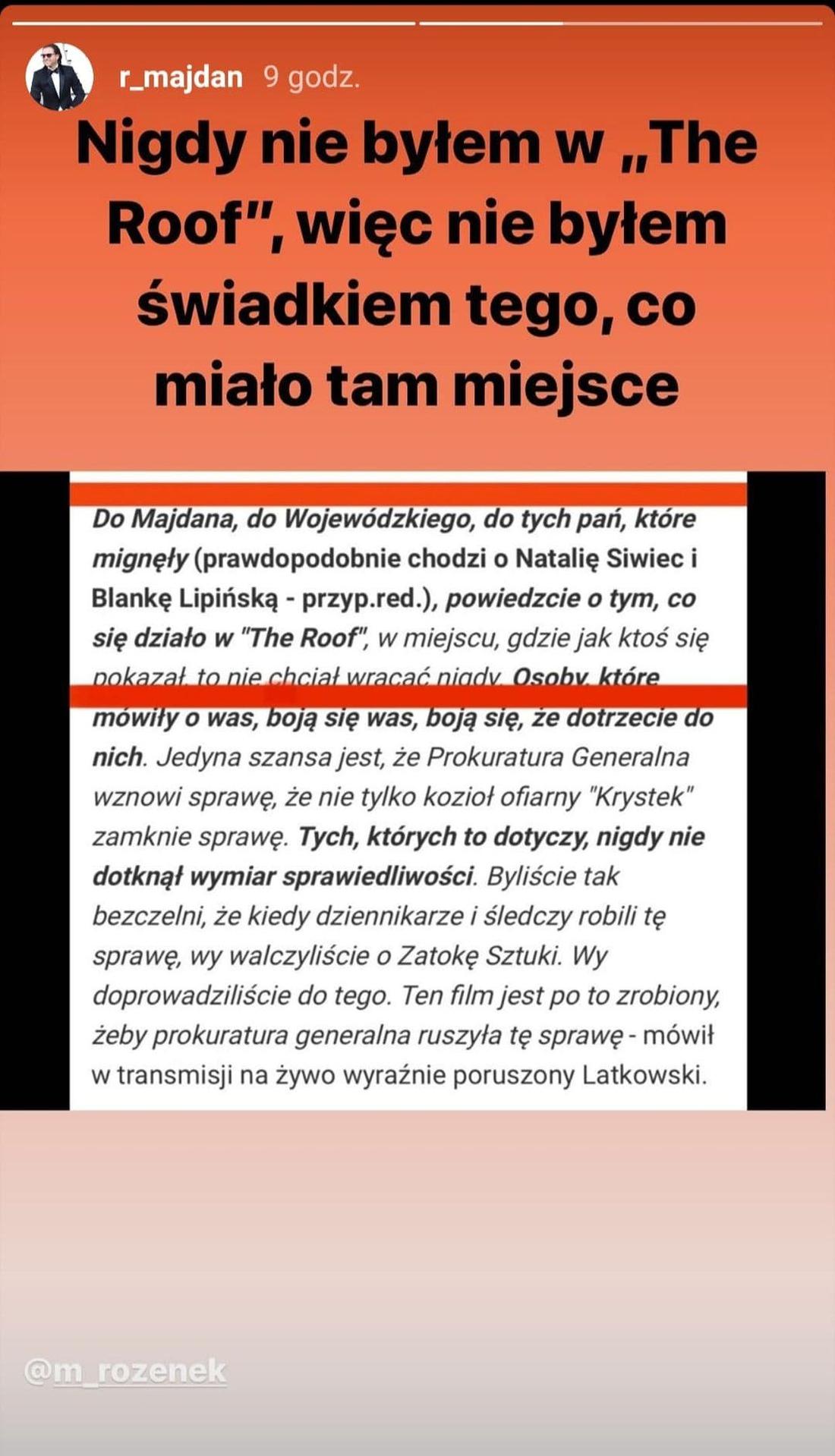 Wpis Radosława Majdana