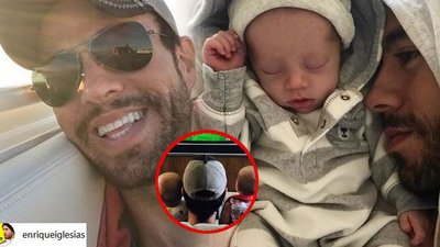 Enrique Iglesias ogląda mecz z BLIŹNIAKAMI. Ale urosły! (Instagram)