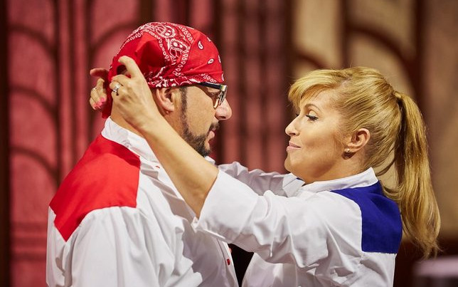 Katarzyna Skrzynecka i Piotr Gąsowski w Hell’s Kitchen