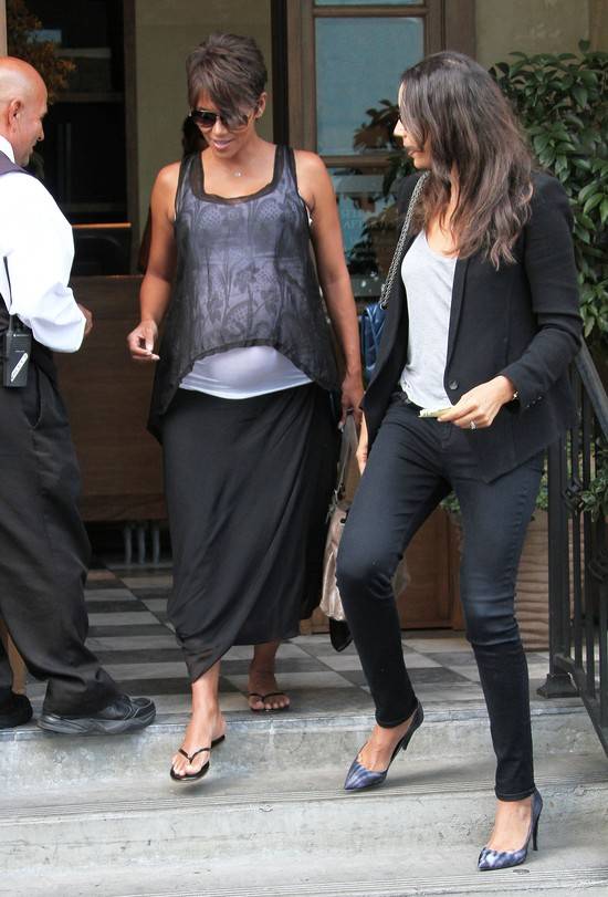 Halle Berry na dzień przed porodem