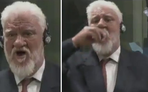 Nie żyje mężczyzna, który wypił truciznę na sali sądowej ONZ-owskiego trybunału