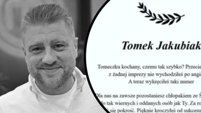 Opublikowano nekrolog po śmierci Tomasza Jakubiaka. Co z pogrzebem?