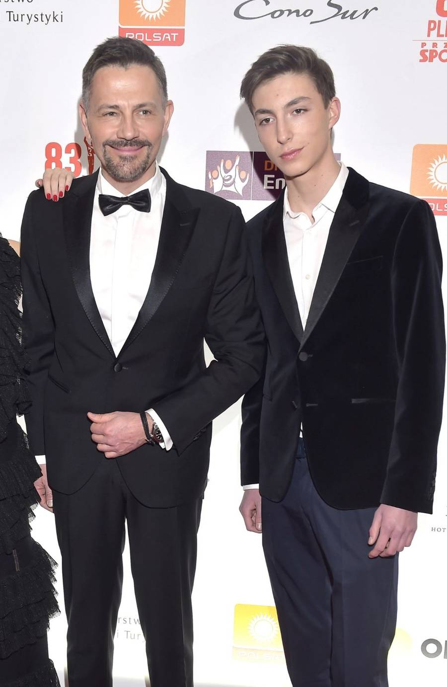 Krzysztof Ibisz z synem Maksymilianem/AKPA