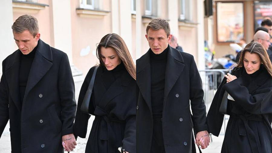 Rzeźniczakowie na pogrzebie Jacka Magiery