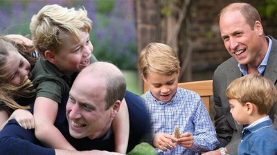 Książęca para Cambridge na nowej fotografii z dziećmi. Przez pandemię tak rzadko ich widzimy…