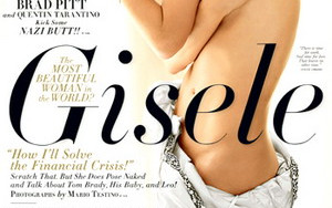 Półnaga Gisele Bundchen na okładce Vanity Fair (FOTO)