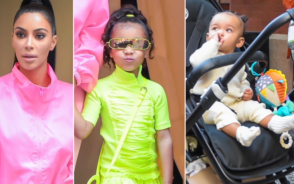 Kim Kardashian z dziećmi w Nowym Jorku (ZDJĘCIA)