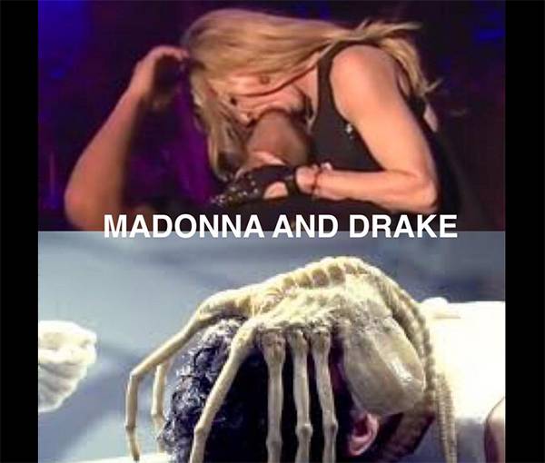 Madonna całuje Drake’a – memy