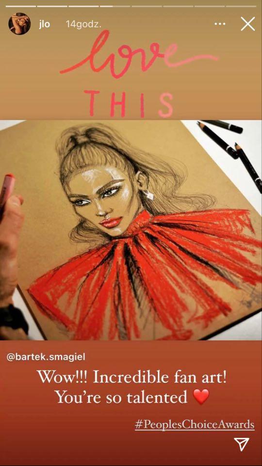 Jennifer wyróżniła polskiego artystę. fot. Instagram