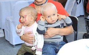 Marta Kuligowska z Helą i Franciszkiem