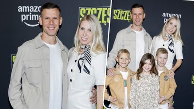 Brat Wojciecha Szczęsnego z piękną żoną na premierze. Czym dziś zajmuje się Jan?