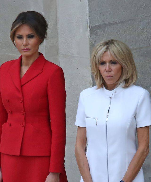 Spotkanie Trumpów i Macronów – jak wyglądały Pierwsze Damy?
