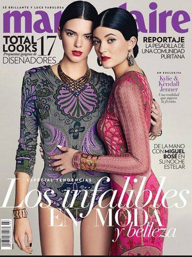 Okładki z siostrami Jenner