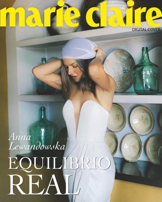 Anna Lewandowska na okładce "Marie Claire", fot. Instagram