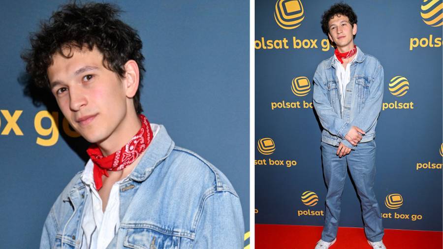 Spotkanie z aktorami serialu “Teściowie”. Julia Wieniawa cała w łatkach, a pod marynarką miała tylko biustonosz