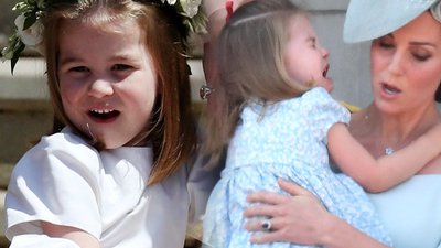 Charlotte wpadła W PŁACZ  podczas Trooping The Colour! Kate szybko zareagowała