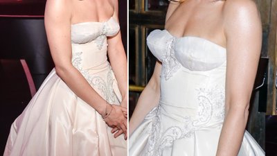 Nie uwierzysz, która gwiazda tak zmasakrowała swój biust w za małej sukience! (FOTO)