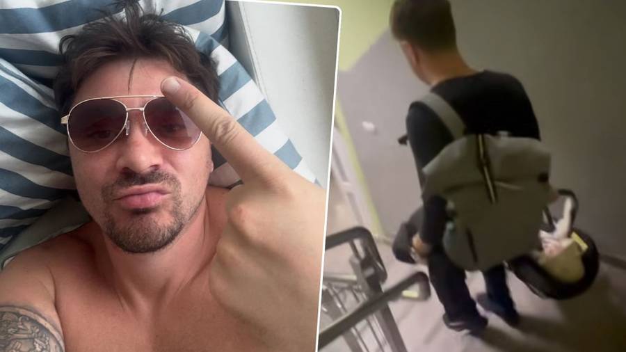 Daniel Martyniuk zaskoczył wszystkich. Zabrał niemowlę na basen i pokazał nową twarz