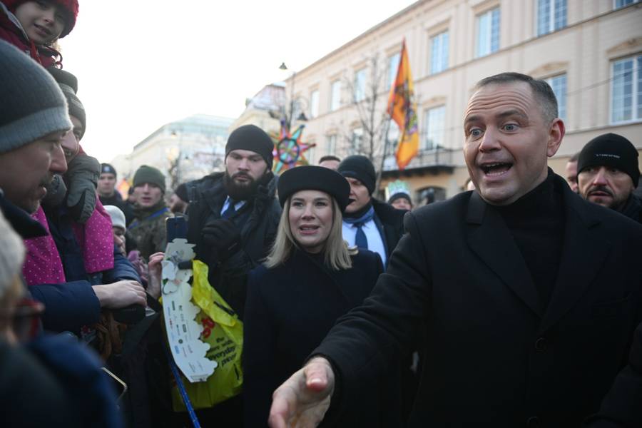 Para prezydencka na orszaku Trzech Króli, fot. Forum