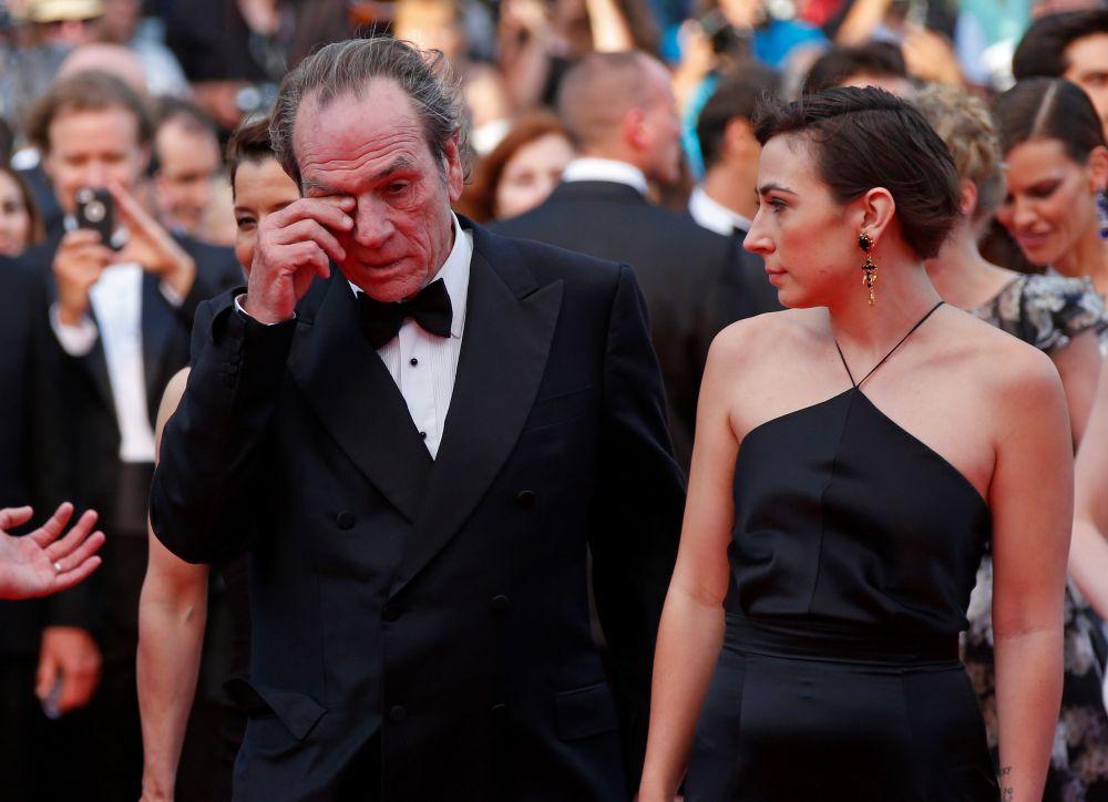 Tommy Lee Jones z córką Victorią Jones/ Yves Herman / Reuters / Forum