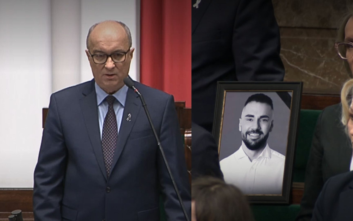 W taki sposób uczczono w Sejmie pamięć o Łukaszu Litewce. Posłowie nie kryli łez