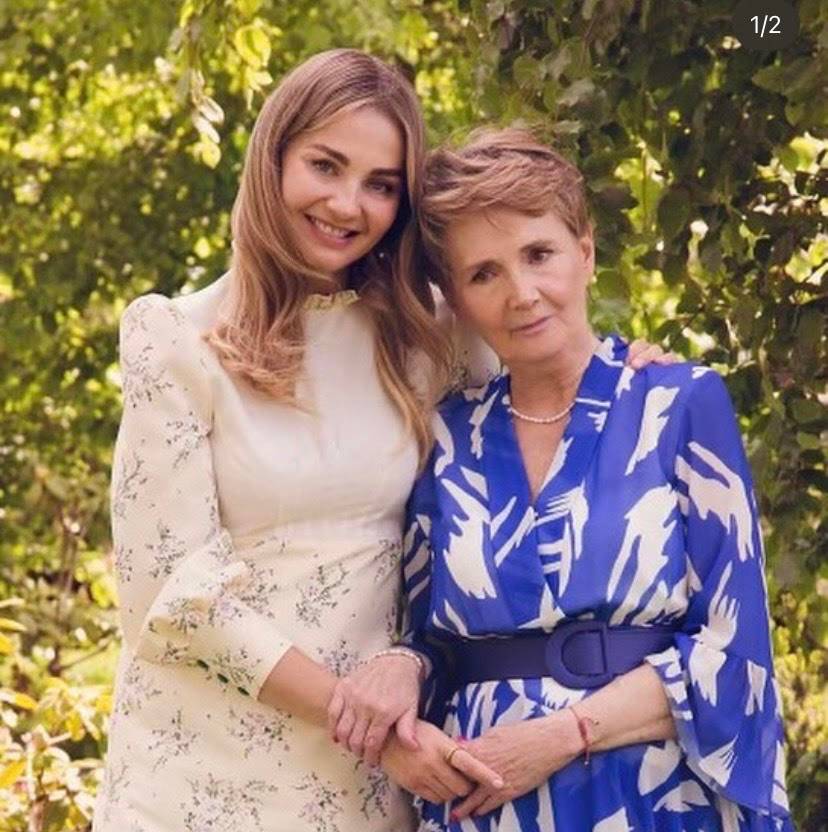 Małgorzata Socha z mamą