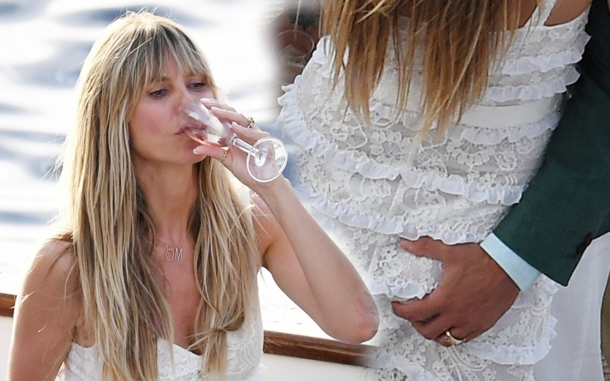 WOW! Heidi Klum i Tom Kaulitz wzięli ślub na jachcie! Zaskoczyła kreacją i fryzurą (ZDJĘCIA)