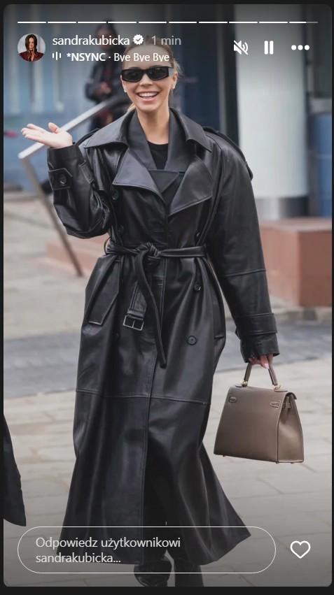 Sandra Kubicka po wyjściu z rozprawy rozwodowej, fot. Instagram