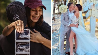 Paulina i Jakub Rzeźniczak chwalą się CHOINKĄ, ale fani zwrócili uwagę na brzuszek przyszłej mamy