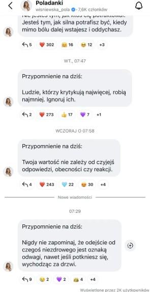 Pola Wisniewska prawi o małżeństwie, fot. Instagram