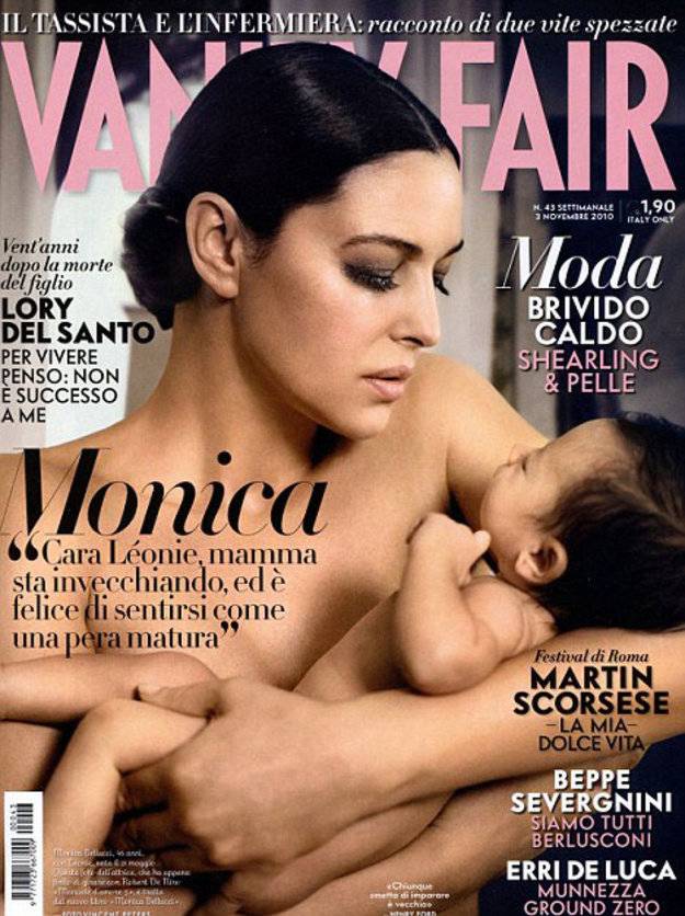 Monica Bellucci na okładkach Vanity Fair