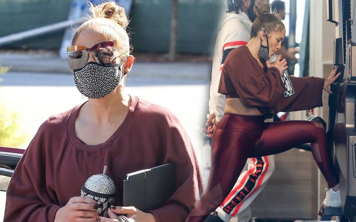 Szykowna Jennifer Lopez wylewa siódme poty na siłowni (FOTO)