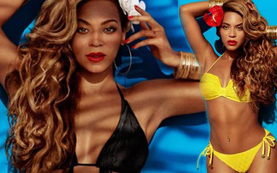 Odchudzona Beyonce w kostiumach kąpielowych (FOTO)